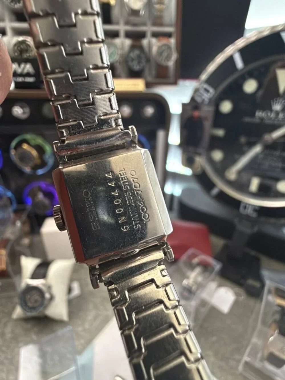 Seiko Diashock Ladies Manual Wind Square Tank 1976 Vintage Watch 17J